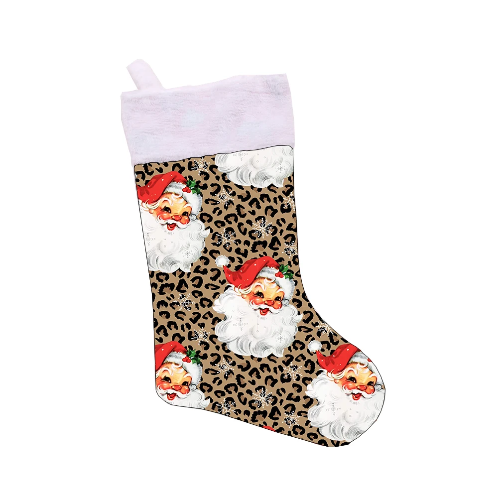 Hot Sale Custom Print Christmas Stocking Kids Christmas Tree Hangings Socks Gift Package Christmas Decorative Socks - Image 2