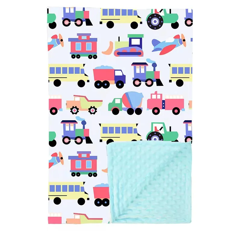 Cheap Factory Price Children Blanket Fuzz Fabric Cartoon Pattern Keep Warm Travel Rest Blanket - Image 4