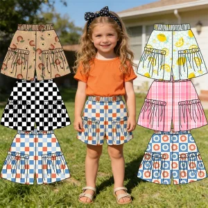 Customized Summer Shorts for Infants Comfortable and Breathable Bamboo Fabric Children's Pocket Shorts
