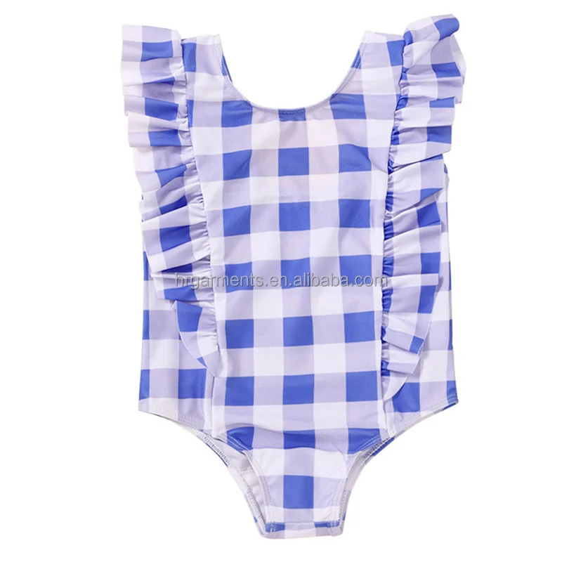 Western Cow Tag Print Summer Girls Swimsuit Ruffled Kids Swimwear for 0-16 Years Old Beach Bikini Swim Wear - Image 4