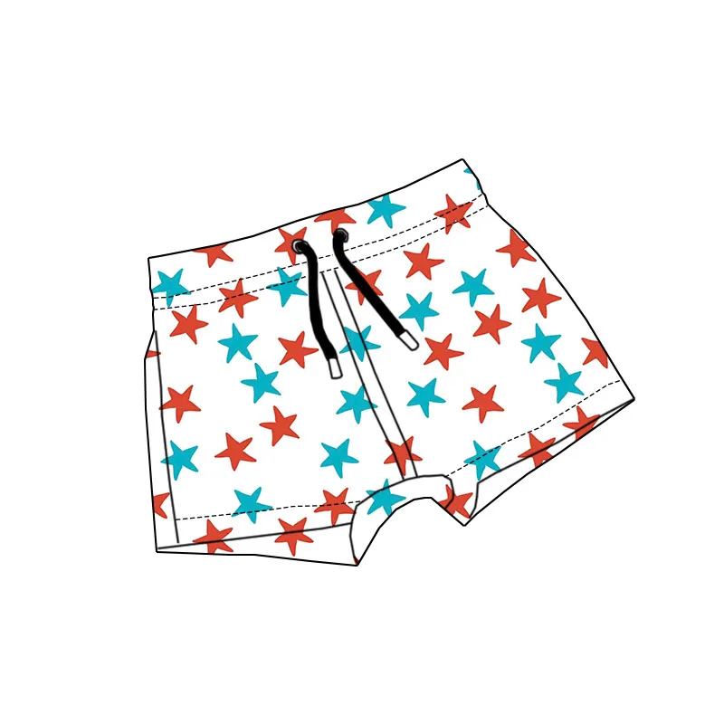 Summer Custom Printed Boys Swim Shorts Family Swimsuit Rope High Waist Breathable Quick Drying Children Beach Swim Shorts - Image 3