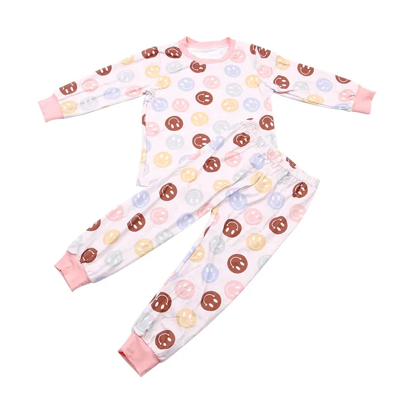 2023 Organic Cotton Kids Pajamas Sustainable Sleep Wear Pajama Set for Kids Eco-friendly Children Pajamas Kids Night Suit - Image 2
