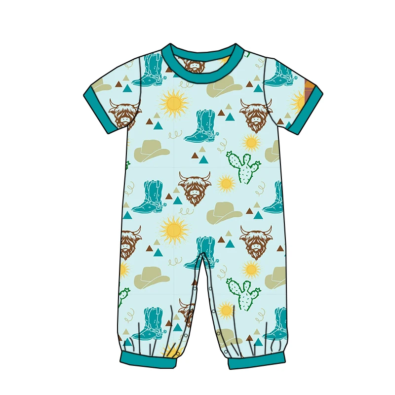 Newly Arrived Children's Short-sleeved Custom-patterned Jumpsuit Clothing with Comfortable Fabric - Newborn's Clothing - Image 6