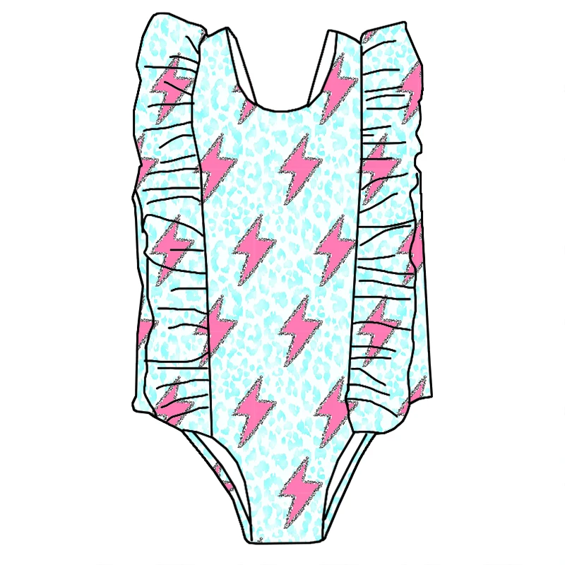 Newest Children Clothing Summer Girl Bikinis Girls One Piece Swimsuit Multi Printing Girl Swimwear - Image 3