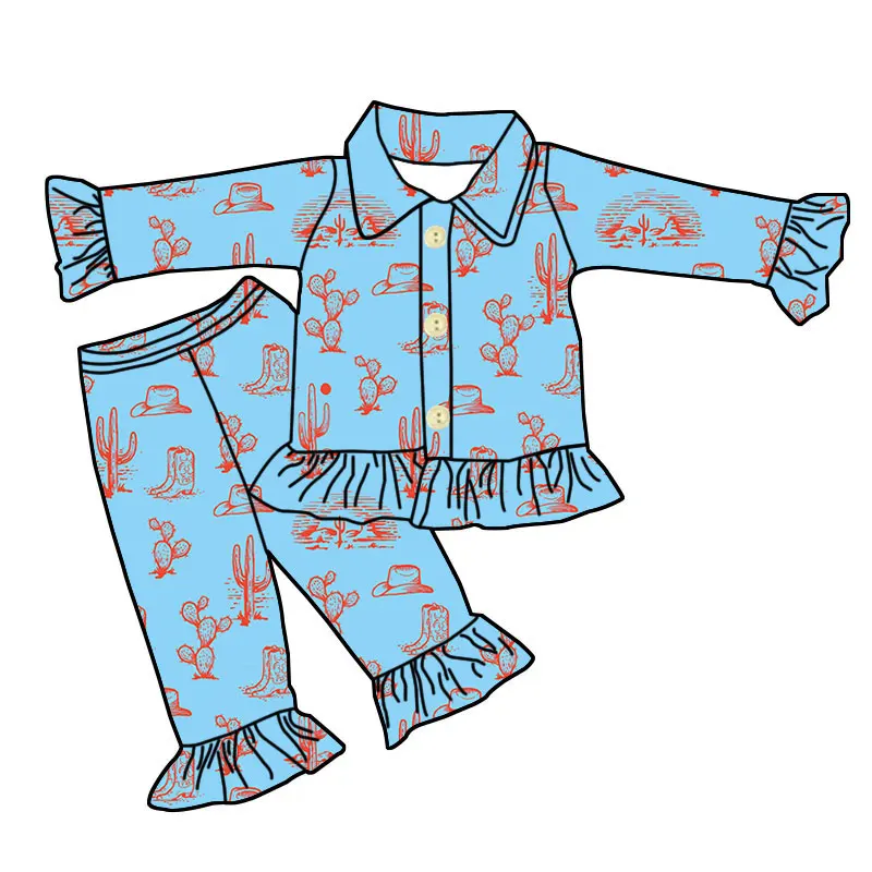 Adorable custom bamboo kids' pajamas in vibrant designs, perfect for B2B wholesale buyers seeking sustainable and stylish children's clothing.