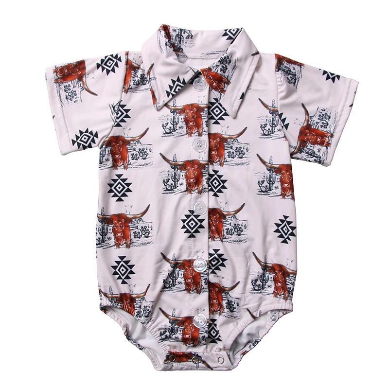 Boys Baby Rompers Summer Polo Shirt Infant Jumpsuit Prints Pattern Girls Clothing Short Sleeve Newborn Baby Clothes - Image 2