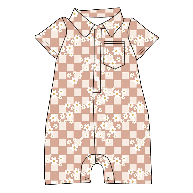 Wholesale bamboo baby bodysuits in autumn-inspired designs and spring styles – eco-friendly, soft, and perfect for B2B retailers.