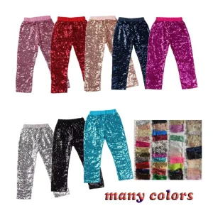 Hot Sale Candy Color Girl Sequin Pants Skin Protection Soft Lining  Fashion Keep Warm Pants