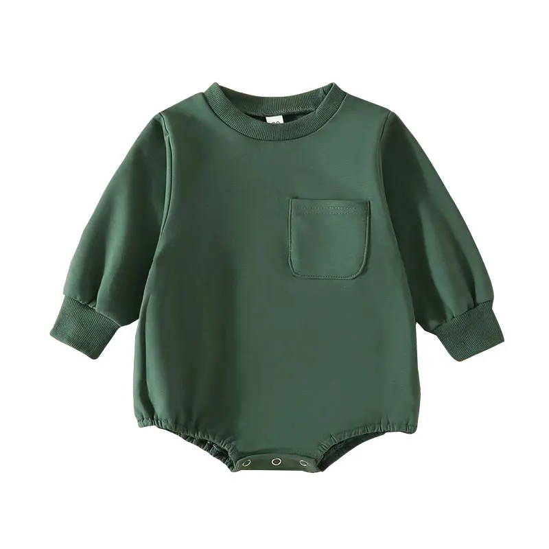 Hot Sale Autumn and Winter Girl Cute Long Sleeve Romper Warm Fabric Soft onesies Plus Size - Image 2