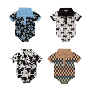 Baby Summer air Conditioning Clothing Cotton Short Sleeve Onesie Thin Calf Clothes Romper Baby Fashion Newborn Clothes