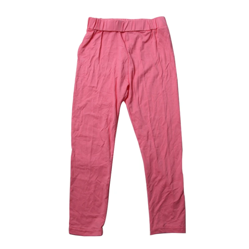 Boutique Kids Girl Long Pants Cotton Fabric Color Optional Leggings for Kids Girl Spring Summer Jogging - Image 2