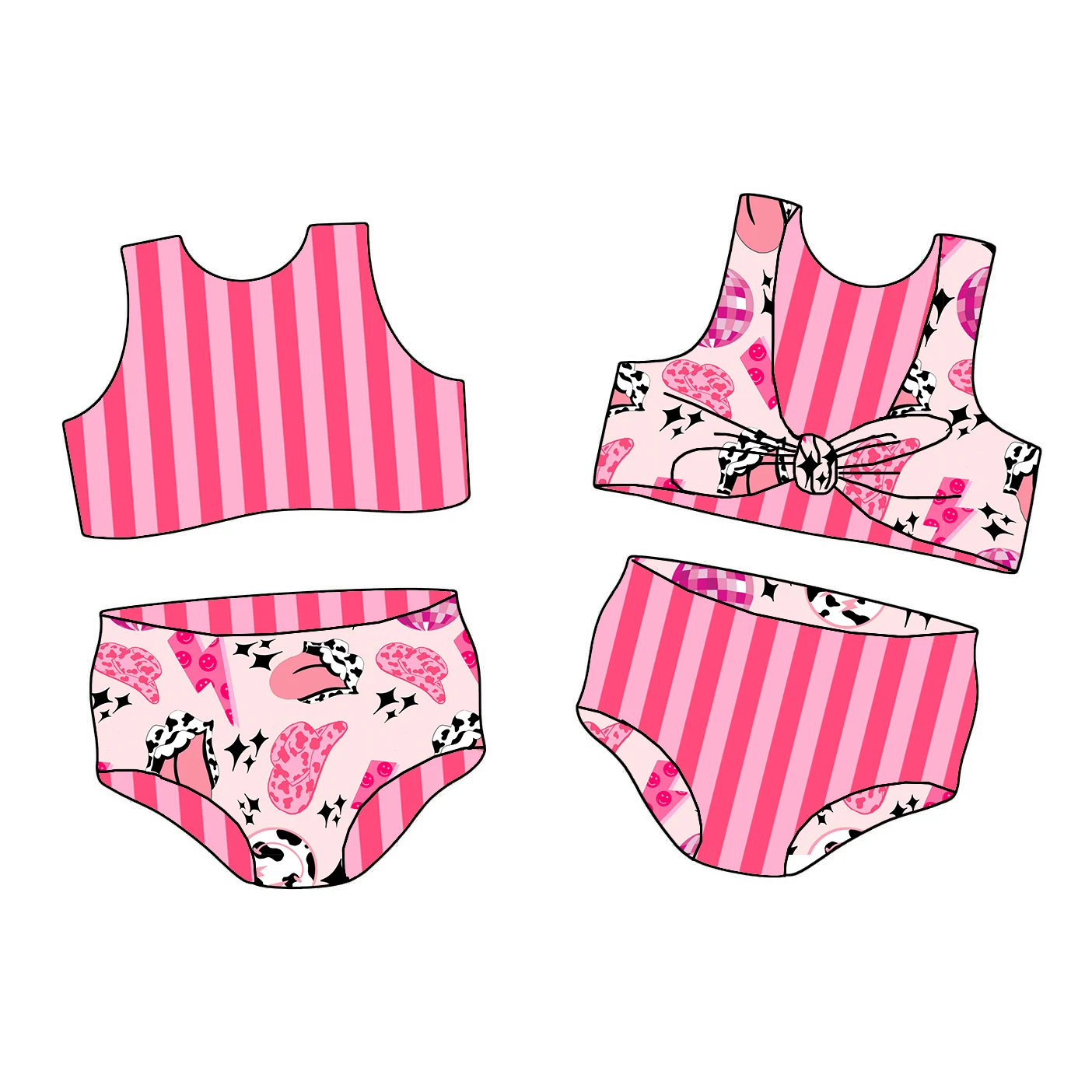 Wholesale girls' clothing: trendy shirts, panties, dresses, swimsuits, skirts, and winter wear for ages 8-12. Perfect for retailers.