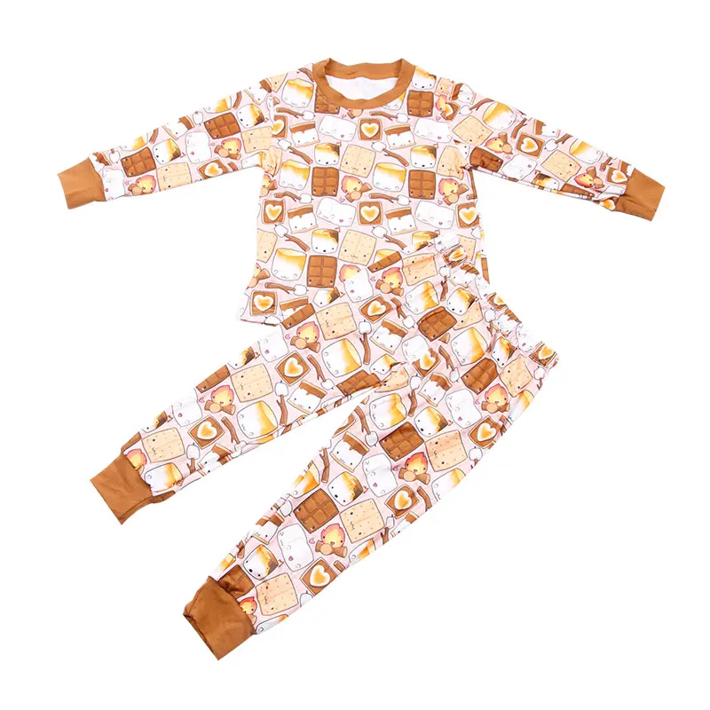 2023 Organic Cotton Kids Pajamas Sustainable Sleep Wear Pajama Set for Kids Eco-friendly Children Pajamas Kids Night Suit - Image 5