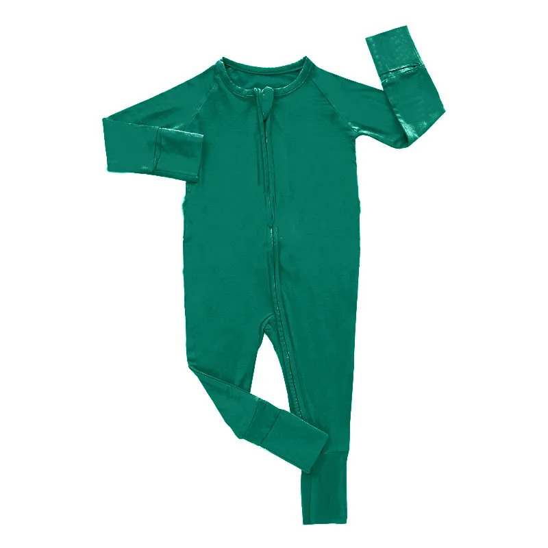 Soft and eco-friendly wholesale baby bamboo pajamas in various sizes and colors, perfect for B2B retailers seeking sustainable babywear.