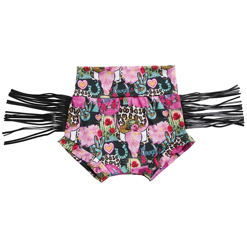 Hot Sale Baby Paper Bag Waist Custom Print Summer Girls Bloomer Newborn Baby Shorts Western Toddler Kids Bummies - Image 6