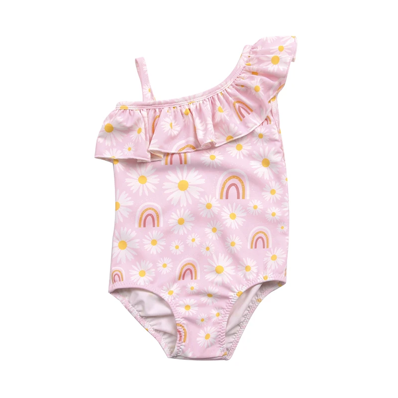Wholesale Girls One Piece Low MOQ Summer Swimwear Beach Bathing Swimsuit Baby Fashion Design Sweet Swimsuit - Image 2