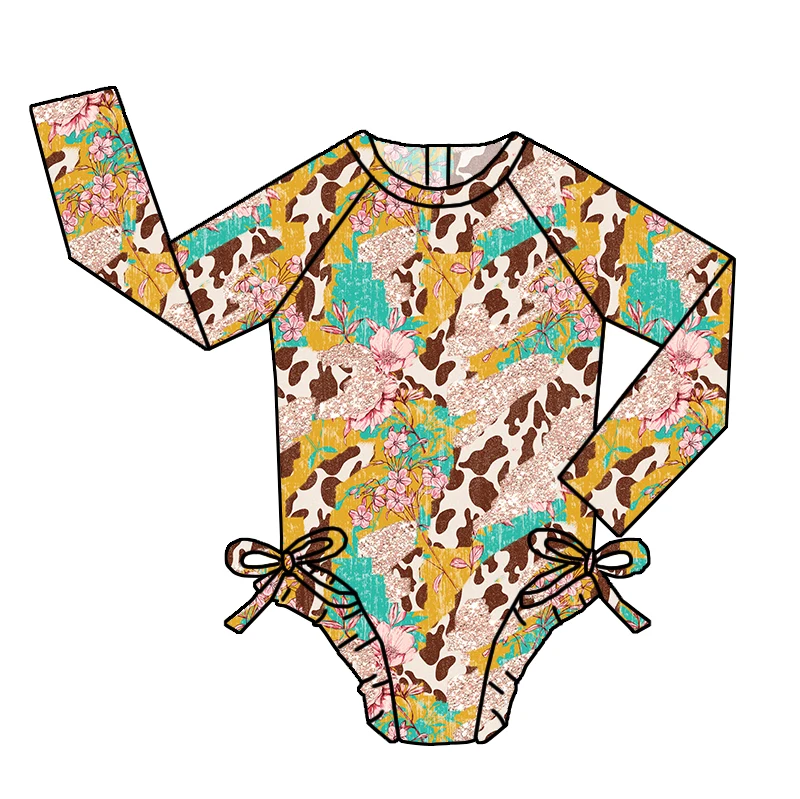 Adorable spring baby romper in pastel hues, perfect for B2B wholesale buyers seeking trendy, high-quality infant clothing collections.