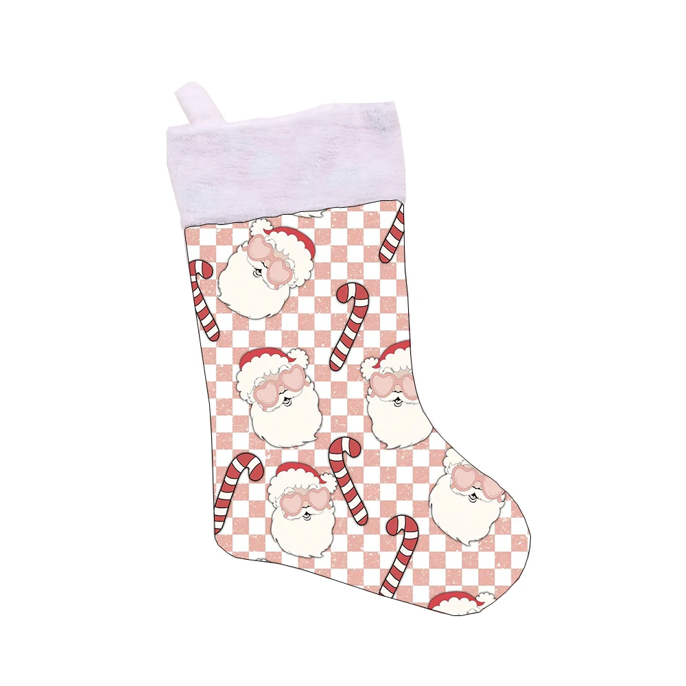 Hot Sale Custom Print Christmas Stocking Kids Christmas Tree Hangings Socks Gift Package Christmas Decorative Socks - Image 5