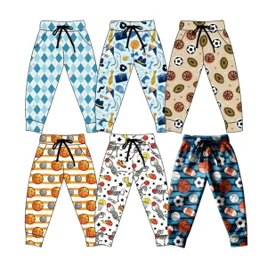 Wholesale Factory Price Jogger Pants Milk Silk Fabric Kids Boy Loose Keep Warm Sport Pants