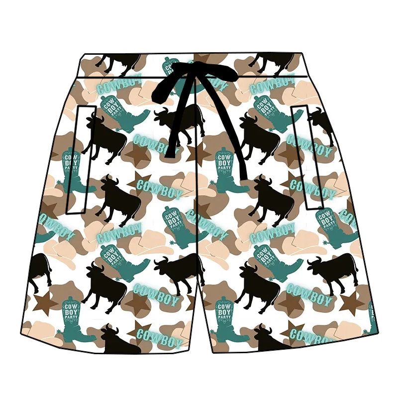 2026 Summer Unisex Plus Size Beach Shorts for Kids Custom Animal Print Lace-Up Casual Board Shorts Breathable and Comfortable - Image 2