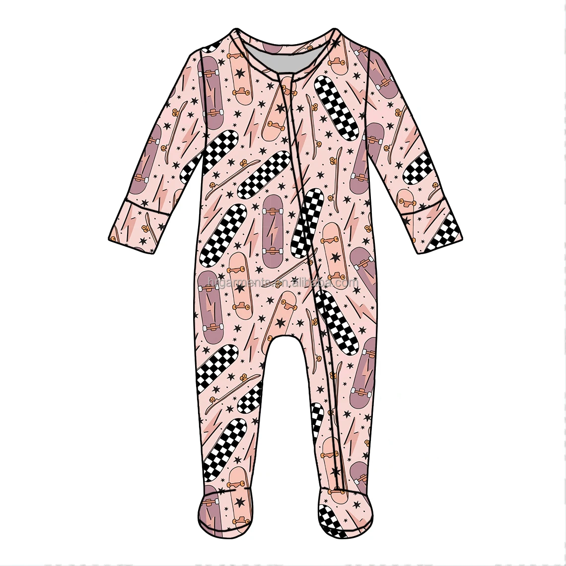 Cozy winter baby romper in soft fabric, perfect for B2B wholesale buyers seeking quality, stylish, and warm infant apparel.