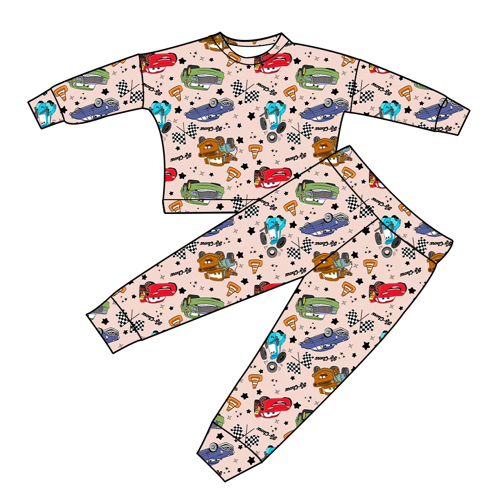 Soft bamboo adult pajamas in trendy western print, ideal for B2B wholesale buyers seeking sustainable, stylish, and comfortable sleepwear options.