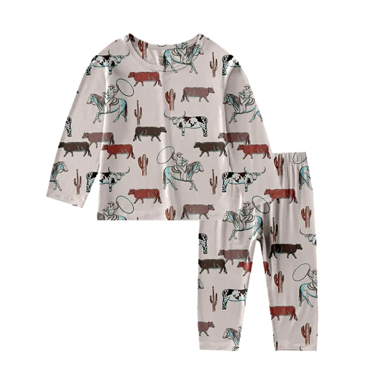Scalable Private Label Pink Toile Bamboo Pajamas Fast Lead-Time Guaranteed Grow Your Bouti