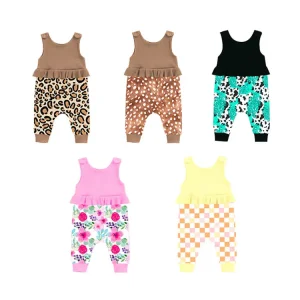 Factory Wholesale New Arrival Toddler Romper Baby Girl Cute Soft Clothes Kids Jumpsuit Sleeveless Children Jumpsuit Autumn