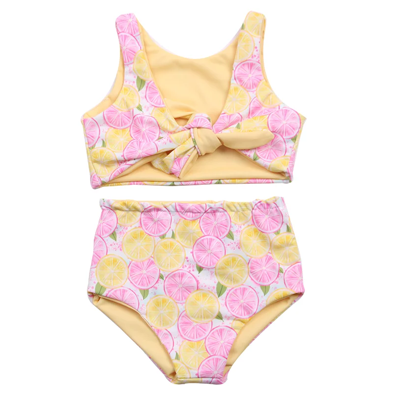 Reversible Printed Bikini Set Summer Two-Piece Bathing Suits Girls Baby Fourth of July Pattern - Image 4