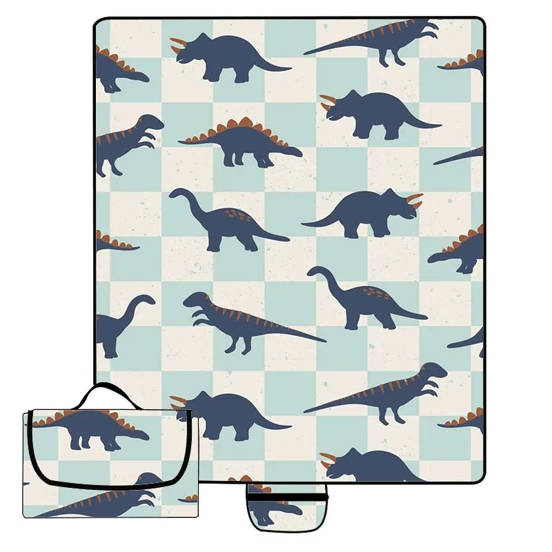 New Arrival Custom Print Oxford Fabric Outdoor Picnic Mat Portable Camping Waterproof Picnic Mat - Image 2