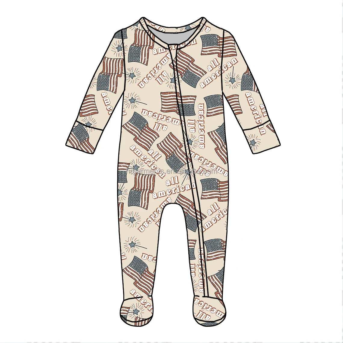 Wholesale custom newborn Halloween sleepwear sets: Bamboo fiber baby pajamas for toddlers, boys, and girls. Perfect for B2B buyers.