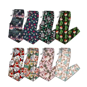 Professional Custom Fitted Soft Breathable Bamboo Knitted Fabric Jogger Pants for Women High Waist Adult Pajamas Trousers Casual