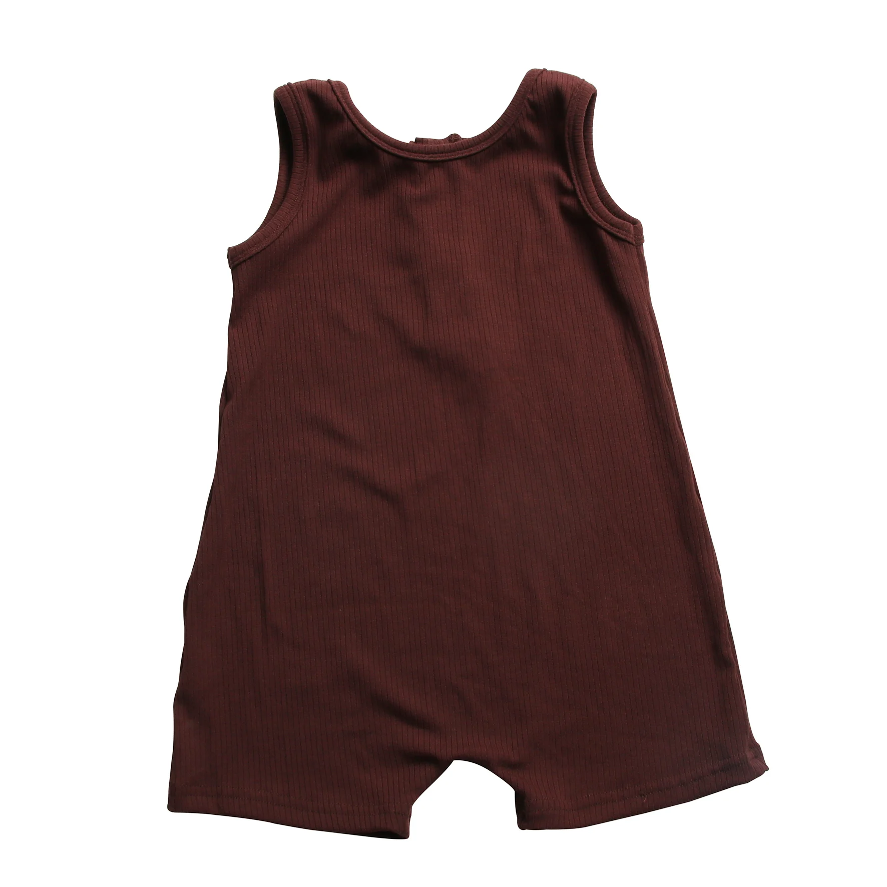 Wholesale Baby Ribbed Milk Silk Short T Shorts Set Romper Causal Kids Clothing Vest Shorts Summer Outfits for Baby - Image 5