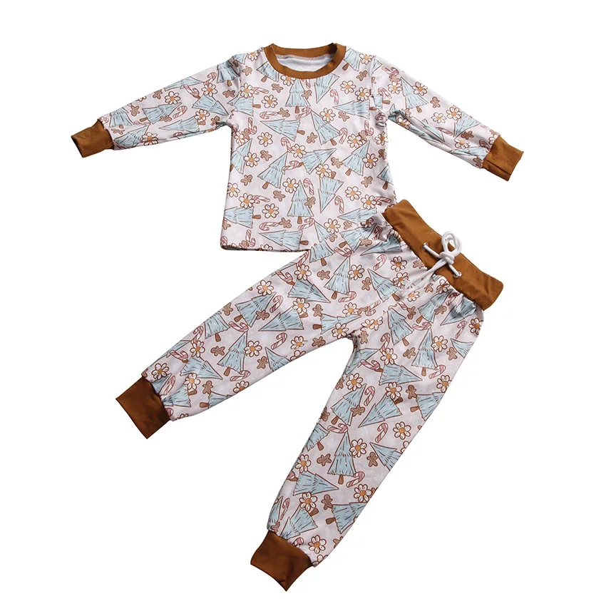 Kids Tracksuits Set Baby Clothing Christmas Gift Set Toddle Prints Pajamas Long Sleeve Baby Boys Clothes Sets - Image 4