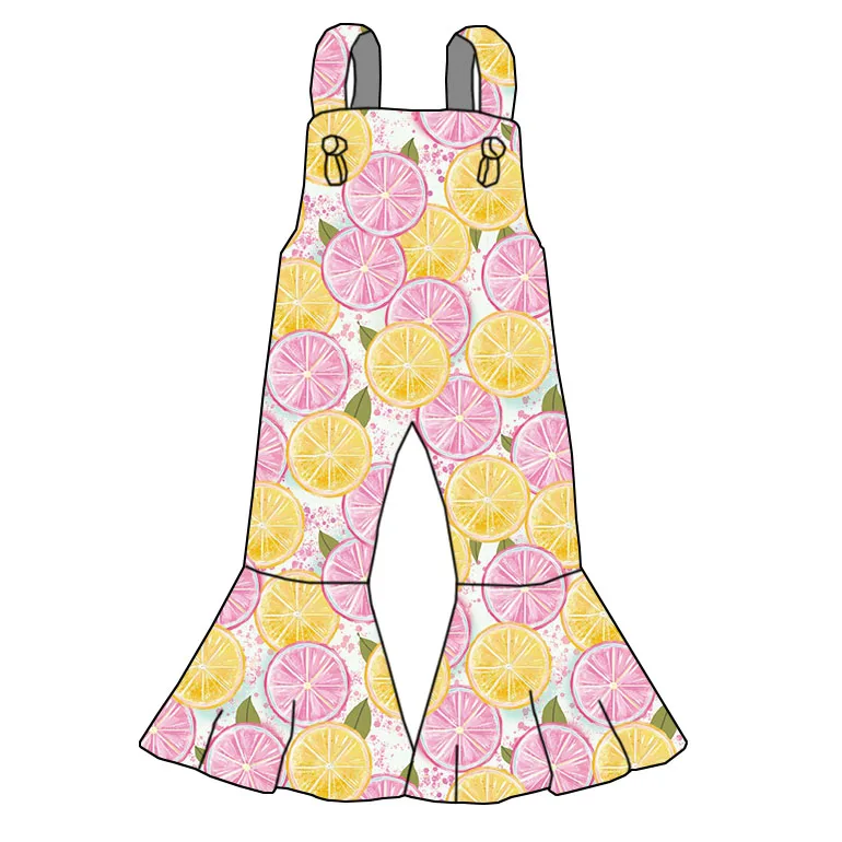 95% Bamboo 5% Spandex Bamboo Products Children's Jumpsuits Summer Sleeveless Flared Pants Girls' Daily Comfortable Jumpsuits - Image 4