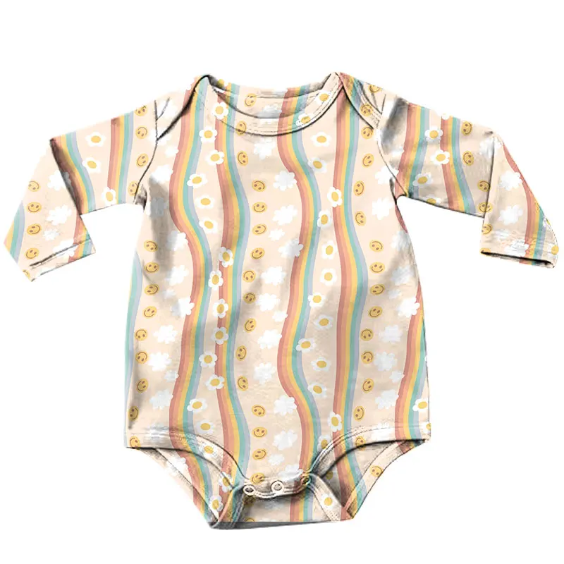 New Arrival Unisex Toddler Baby Boy Girl Long Sleeve Romper Bodysuit Bottom Snap Design Custom Infants Jumpsuit - Image 5