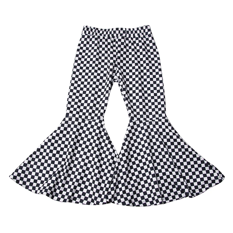 Custom Bow & Heart Printings Bell Bottom Pants for Girls Kids Flare Pants for Baby Girls on Valentines Day - Image 3