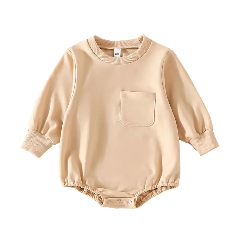 Hot Sale Autumn and Winter Girl Cute Long Sleeve Romper Warm Fabric Soft onesies Plus Size - Image 3